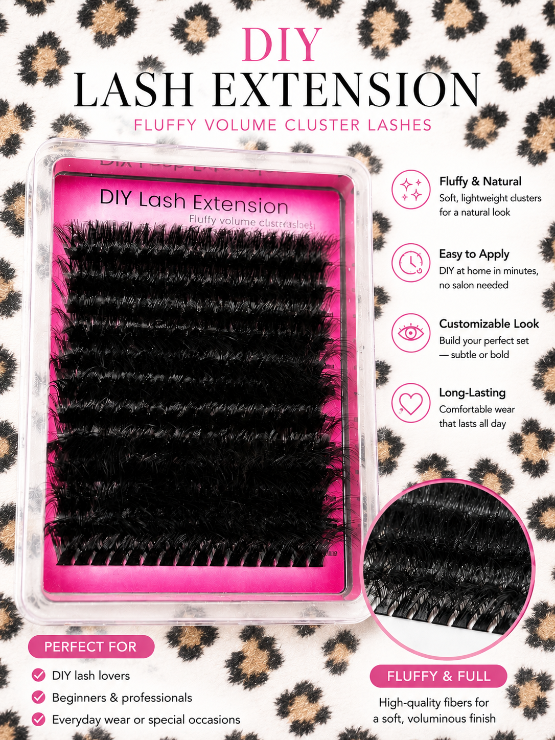 DIY Fluffy Volume Cluster Lashes